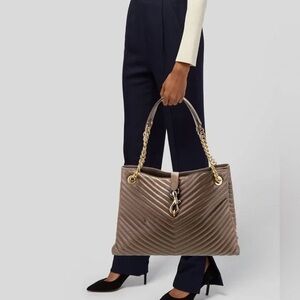 NWOT | Rebecca Minkoff Edie Medium Leather Tote | Camel | Mixed Metal Hardware